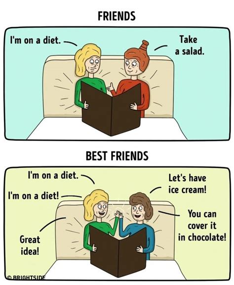11 Illustrations That Perfectly Show The Real Differences Between Friends And Best Friends