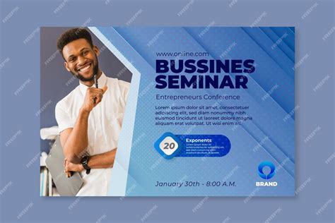 Free Vector General Business Seminar Banner Template