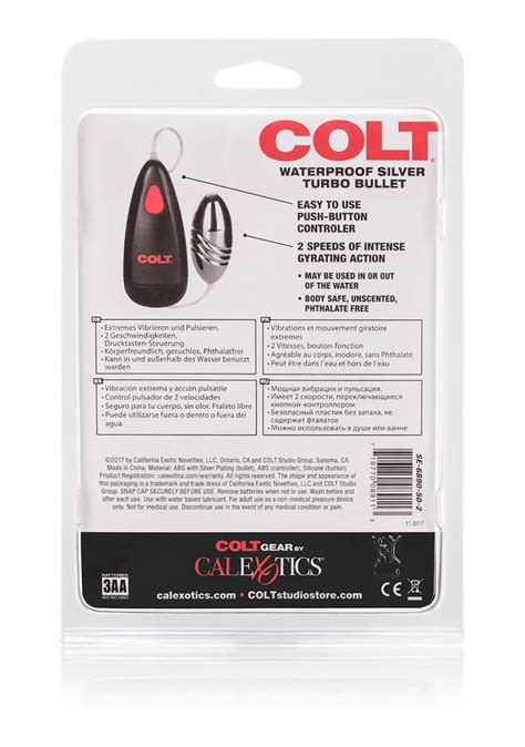 Colt Waterproof Silver Turbo Bullet Csg Store