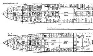 Titanic Deck Plans Blueprints