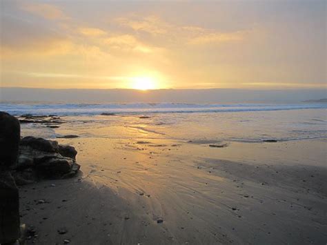 Winter Sunset Praa Sands Cornwall Sunrise And Sunset Images