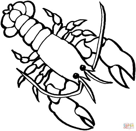 Lobster 2 Coloring Page Free Printable Coloring Pages