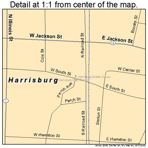 Harrisburg Arkansas Street Map 0530400