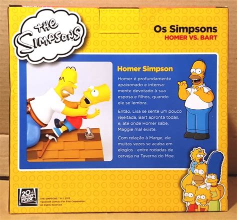 Tk0 Statue The Simpsons Homer Vs Bart Iron Studios R 19900 Em
