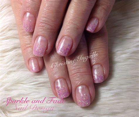 Entity Gel Polish Pink Sparkle Fade Done By Christine Ingalls Of