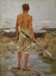 Henry Scott Tuke (1858-1929) , A boy with an oar | Christie's