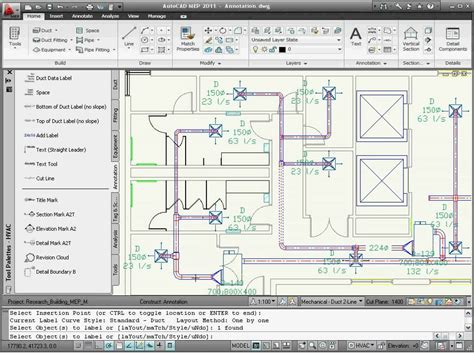 Annotating Drawings — Autocad Mep 2011 Youtube