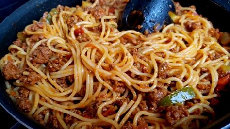 Easy Spaghetti And Ground Beef Youtube