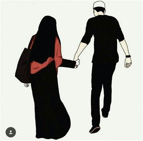 Pin Oleh Rina 🌺 Di Muslim Dessin Kartun Gambar Pasangan Animasi