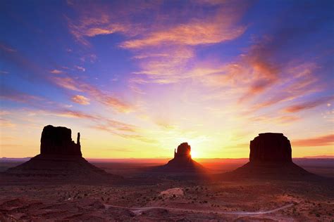 Dawn At Monument Valley Photograph By Glowingearth Fine Art America