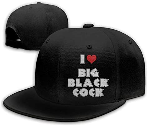I Love Big Black Cock Washed Adjustable Baseball Cap Peaked Cap Dad Hat