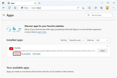 How To Install Youtube Web App On Windows 11 10 Pureinfotech