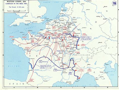 Map Map Detailing The German And Italian Advances In France 13 25