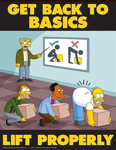 My Collect Of Simpsons Safety Posters • Rfunny Safety Posters