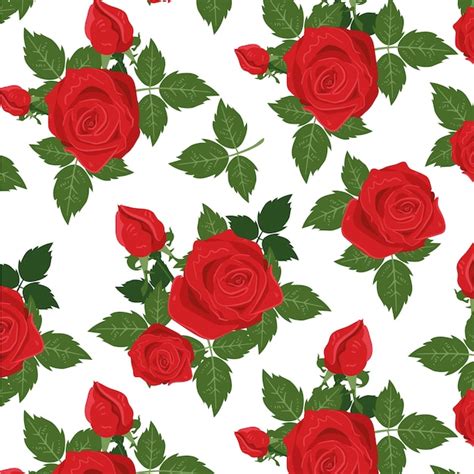Free Vector Rose Pattern Background