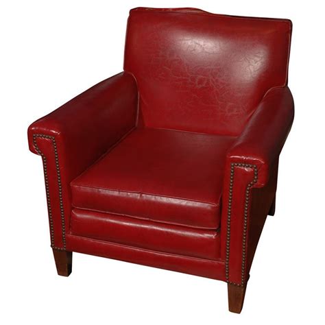 Red Leather Chair At 1stdibs
