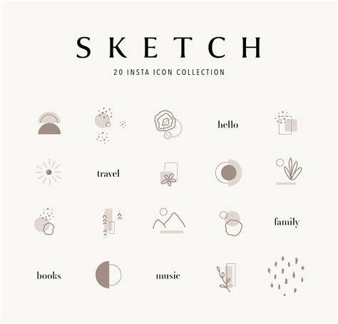 Sketch 20 Instagram Highlight Icon Collection Etsy Instagram