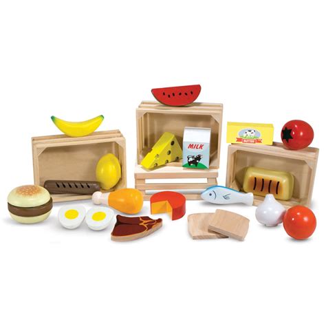 Melissa And Doug Food Groups Wooden Play Food Play Food And Kitchen