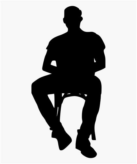 Man Sitting Silhouette Png Silhouette Man Sitting Png