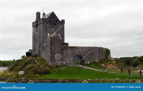 Medieval Dunguaire Castle Along The Shore Of Galway Bay With