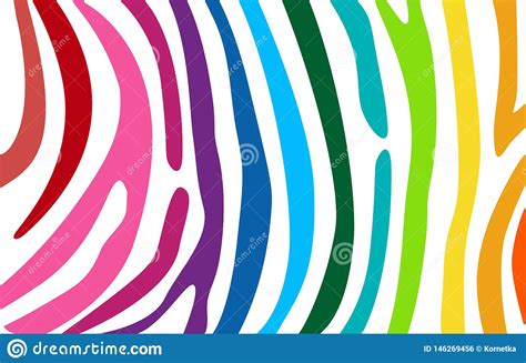 Bright Colourful Horizontal Abstract Wallpaper Color Lines On White