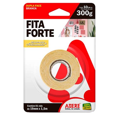 Fita Dupla Face De Espuma 19mm X 15m Adere 01844