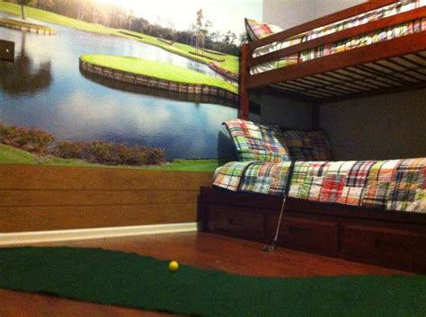 3 Year Old Golf Bedroom Decorating With Wallpaper Wall Murals