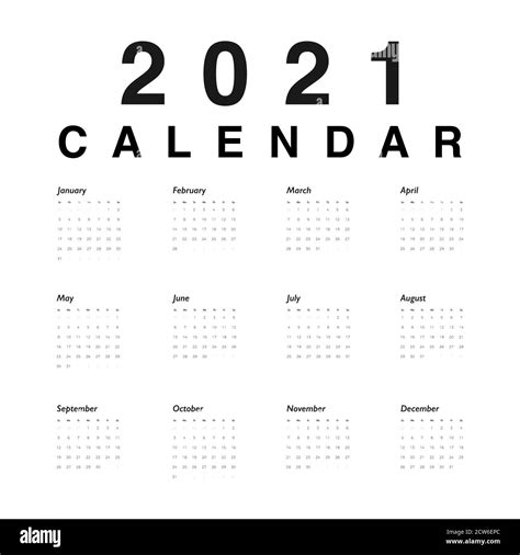 Sintético 93 Foto Calendario 2021 Blanco Y Negro Para Imprimir Alta