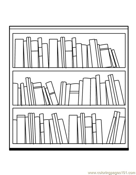 Books come in all shapes, colors and sizes and they're so much fun to touch, smell and turn. Book shelf Coloring Page - Free Books Coloring Pages ...