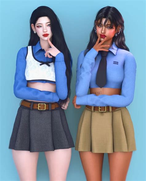 Twice Miumiu Set Euno Sims Sims 4 Mods Clothes Sims 4 Clothing