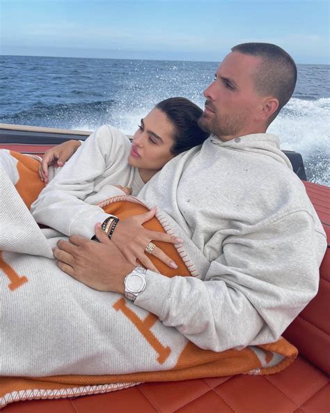 Scott Disick And Amelia Hamlin Snuggle Up On A Boat