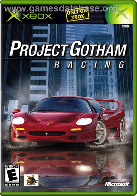 Project Gotham Racing Microsoft Xbox Artwork Box