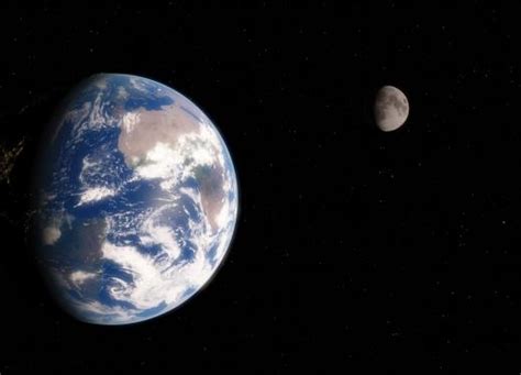 The moon has an elliptical orbit around the earth so it's not a constant distance away. Earth and Moon: Student-Built Model | Perkins eLearning