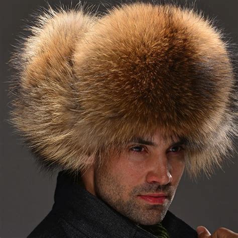 14635 New Real Fox Fur Hat Male Fur Cap Men Hat Popular Headgear Real