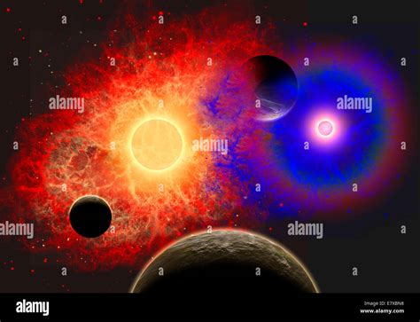 Binary Star System Hi Res Stock Photography And Images Alamy