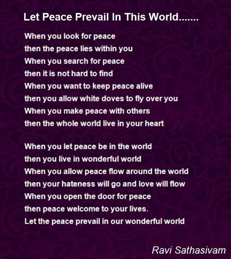 Peace Poems