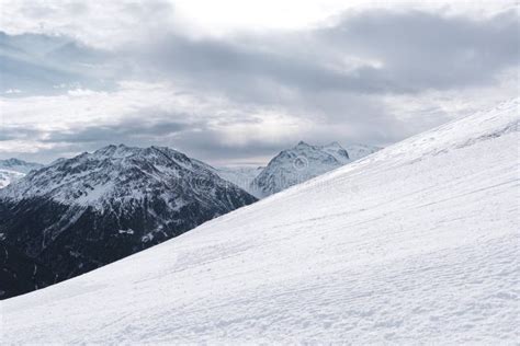 Snowy Winter Landscape In The Mountains Stock Image Image Of Frosty