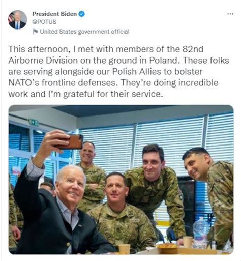 biden thanks u s troops in poland for their sacrifices service u s department of defense