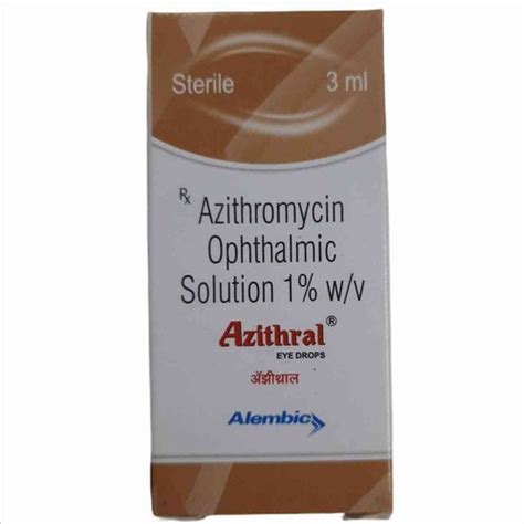 Azithromycin Eye Drop At Rs 155piece Azithromycin Eye Drops In