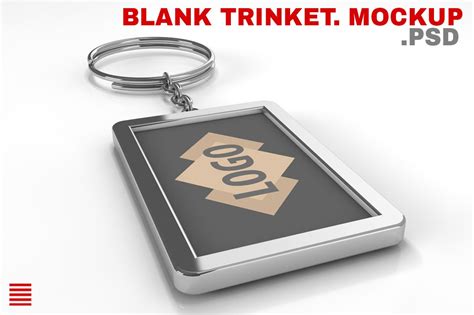 Download Blank metal keychain. Mockup | Creative Product Mockups ~ Creative Market