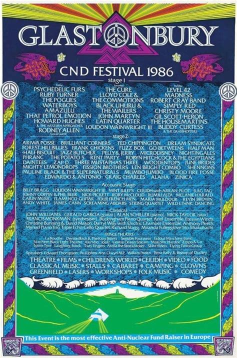 Every Glastonbury Line Up Poster Since 1970