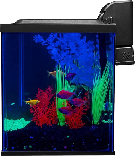 Glofish Gallon Corner Aquarium Kit Includes Led Lighting And