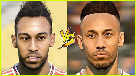 Fifa 20 Vs Pes 2020 Arsenal Player Faces Comparison Youtube