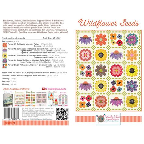 Kelli Fannin Wildflower Seeds Quilt Pattern Riley Blake Designs