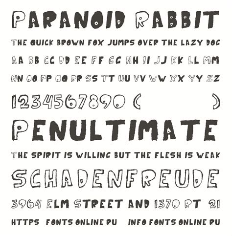 Paranoid Rabbit Font