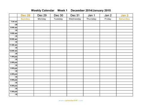 Impressive Free Monthly Calendar Checklist Template Free Weekly