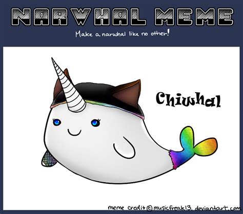 Narwhal Meme Chiwhal By Chikitawolf On Deviantart