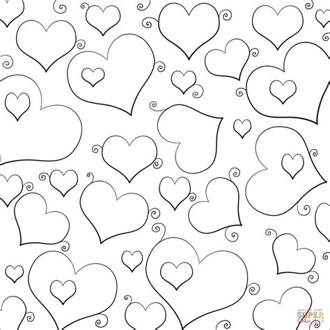 With Hearts Coloring Pages - Kidsuki