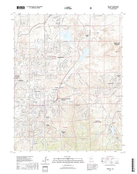 Mytopo Prescott Arizona Usgs Quad Topo Map