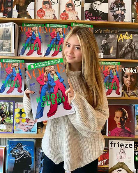 Heidi Klums Daughter Leni 16 Celebrates Her Vogue Cover Couldnt